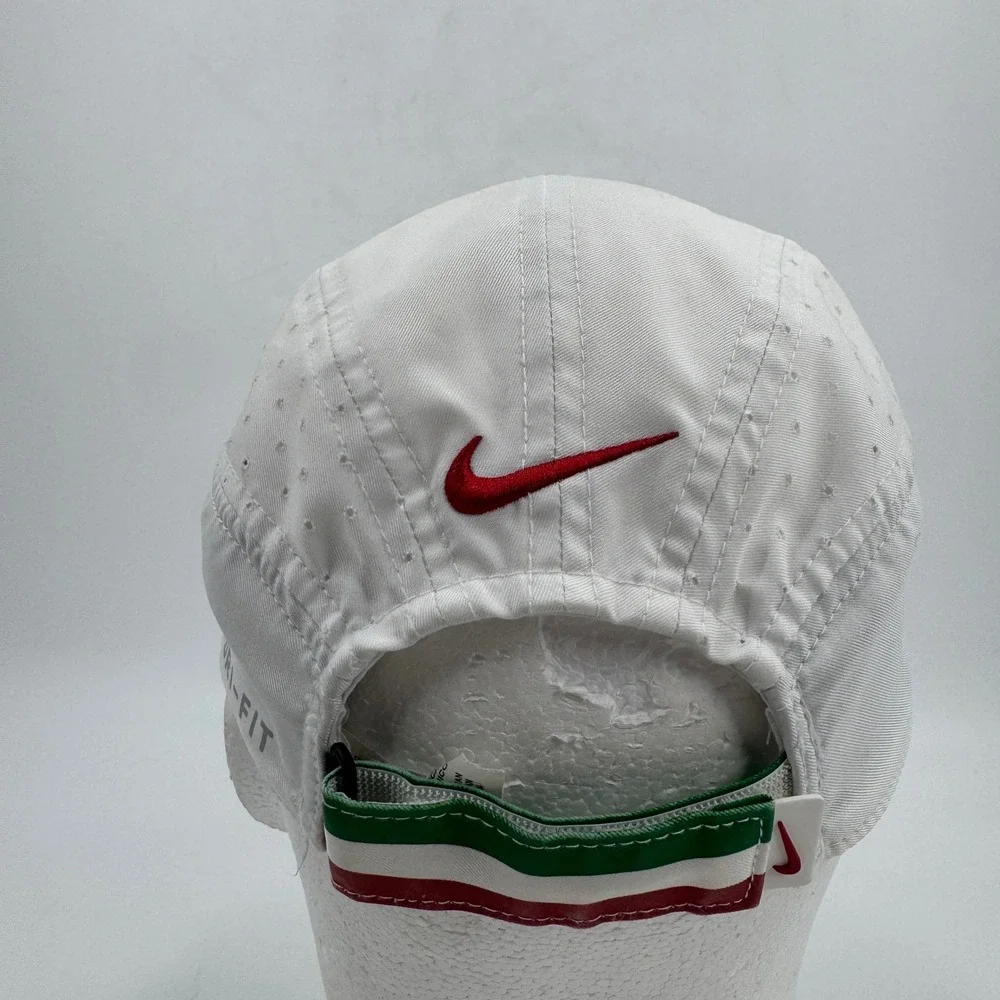 Nike Dri-Fit Tailwind 7 Panel Running Hat White Hook‎ & Loop AQ3624-100